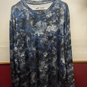 Bass Pro Shops Blue and Gray Camo Shirt
